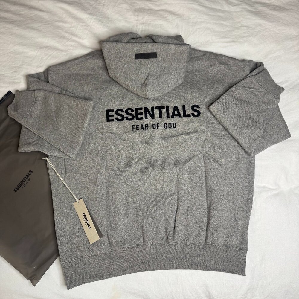 Fear Of God Essential Hoodies - Dark Oat - Picture 3 of 6